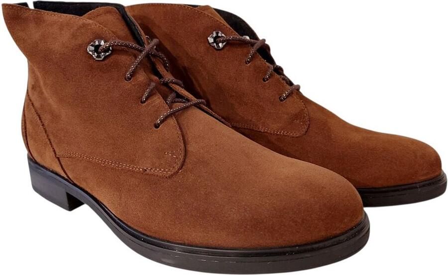 Durea Korte Veterboot 9840 835 9345 Cognac Wijdte H
