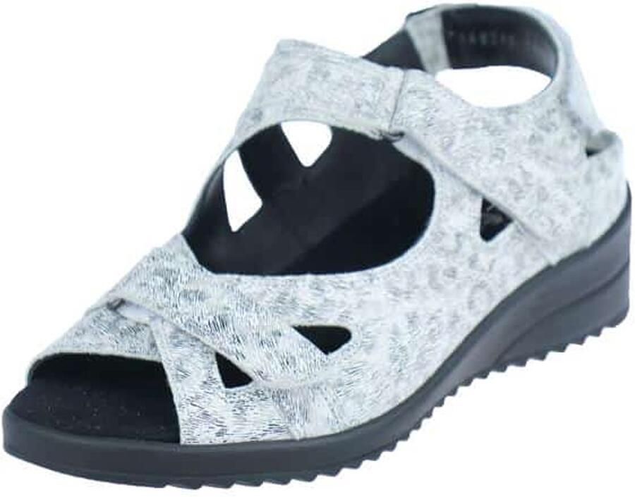 Durea 7419 witte geprinte leren sandalen - Foto 2