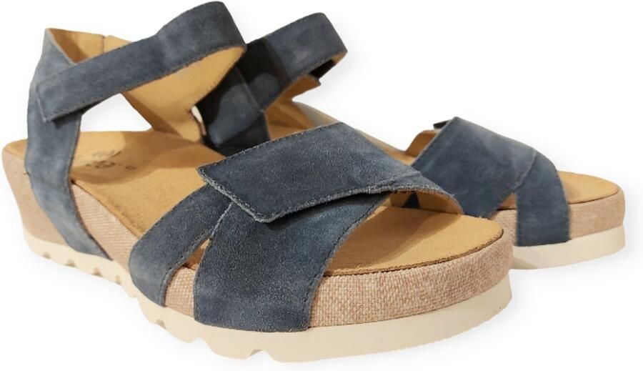 Durea Sandaal 7404 025 1015 Wijdte H Demin Blauw