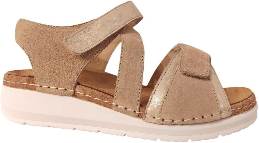 Durea Sandaal 7431 038 2100 Platin Licht Taupe Wijdte K