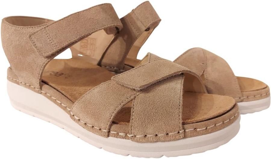 Durea Sandaal 7432 035 2067 Licht Taupe Wijdte H