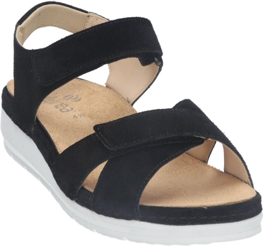 Durea sandalen wijdte H Uitneembaar voetbed 7432.035.1293 Zwart