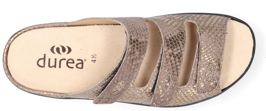 Durea Slipper 7369 047 1423 Taupe Wijdte J - Foto 2