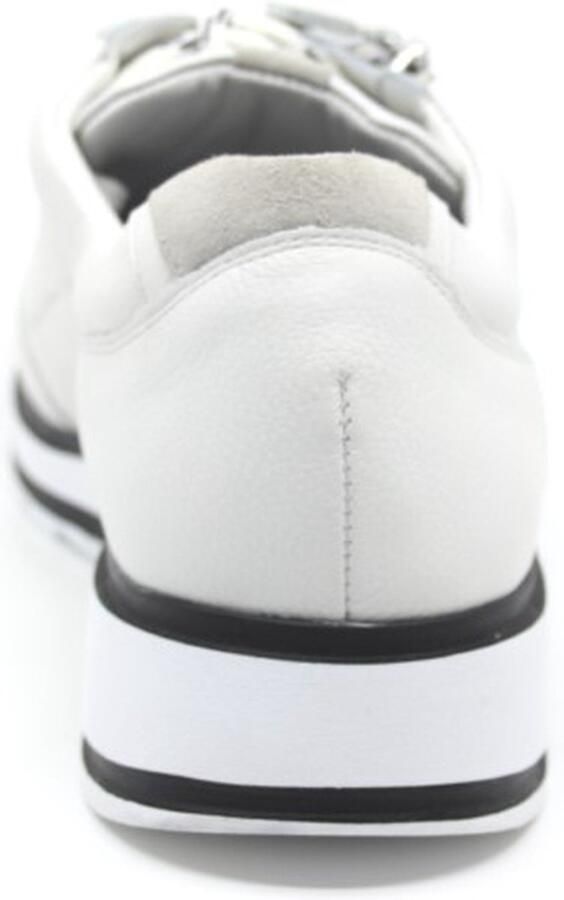 Durea 6263 682 9788 Witte smalle sneakers wijdte E - Foto 3