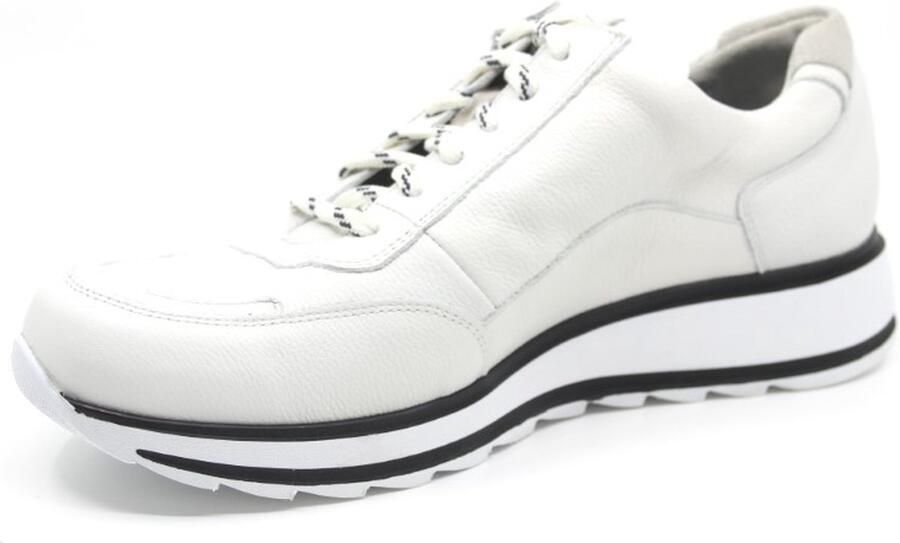 Durea 6263 682 9788 Witte smalle sneakers wijdte E - Foto 5