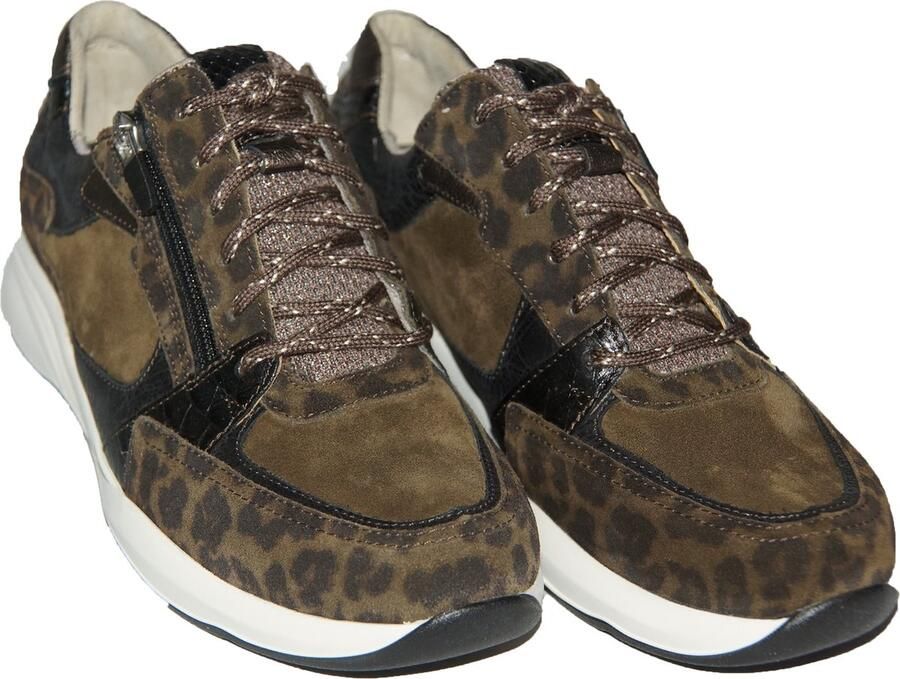 Durea Sneaker 6295 608 1175 Olijf Bruin Suede Wijdte K (42 5) - Foto 2