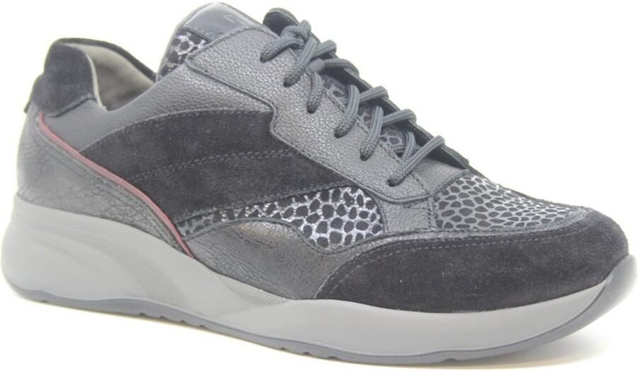 Durea Sneaker 6308 608 1738 Zwart Bordo Wijdte K