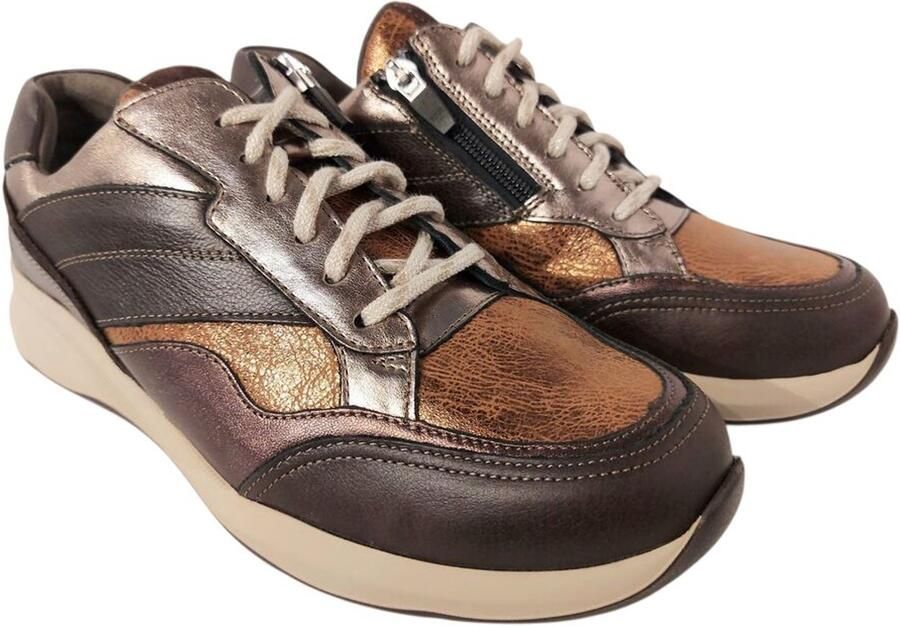 Durea Sneaker 6308 608 1878 Donkerbruin Brons Wijdte K