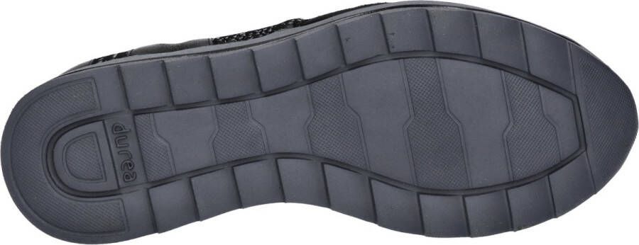 Durea Sneakers Dames Lage sneakers Damesschoenen Suède 6225 685 Zwart - Foto 9