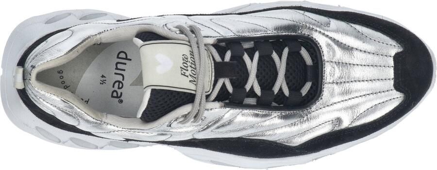 Durea zwart met zilver metallic dames sneakers - Foto 2