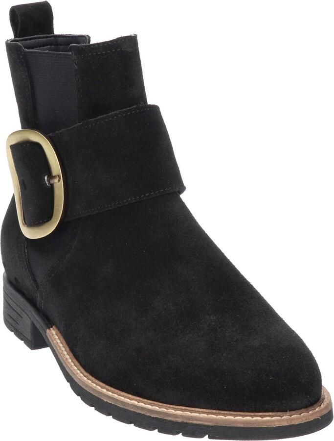 Durea Zwarte Enkellaarsjes Wijdte H - Foto 2