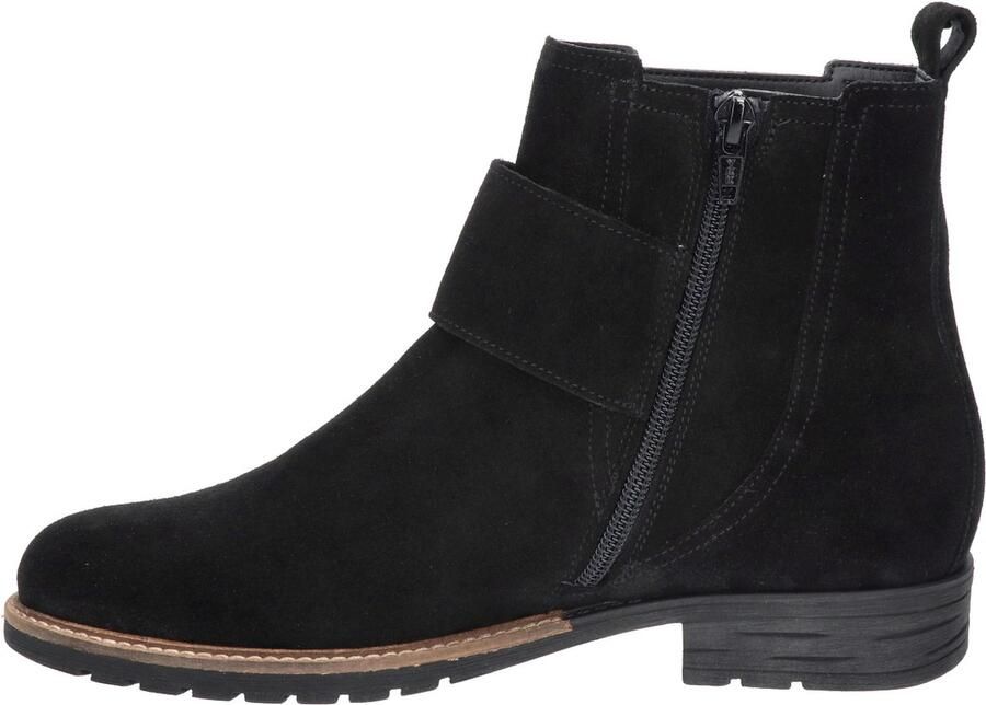 Durea Zwarte Enkellaarsjes Wijdte H - Foto 3