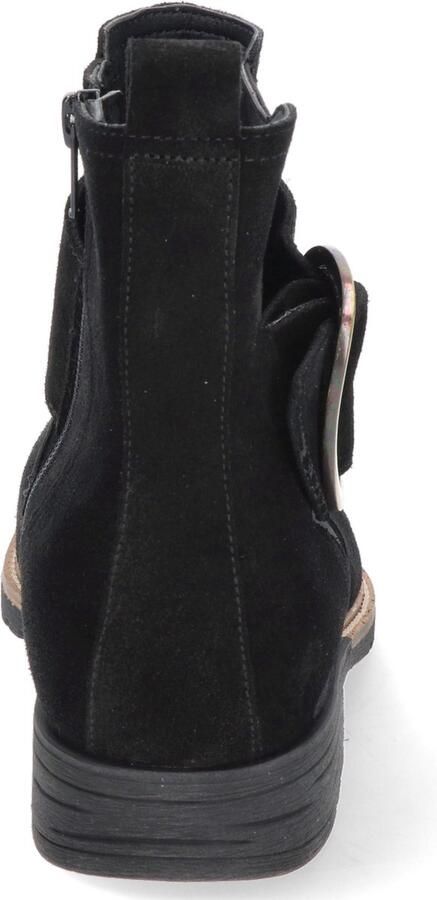 Durea Zwarte Enkellaarsjes Wijdte H - Foto 4