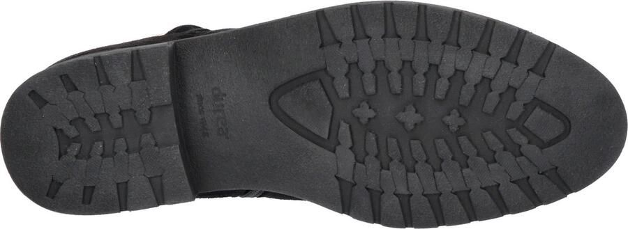 Durea Zwarte Enkellaarsjes Wijdte H - Foto 6