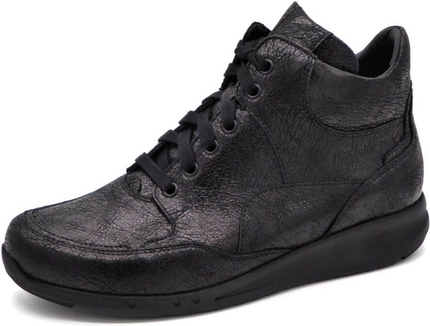 Durea Go Dames Veterboot 9735-688-1405 Zwart Wijdte K