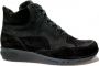 Durea 9735 K Hoge sneakersVeterlaarzenDames veterschoenenDames sneakersHalf-hoge schoenen Zwart - Thumbnail 1