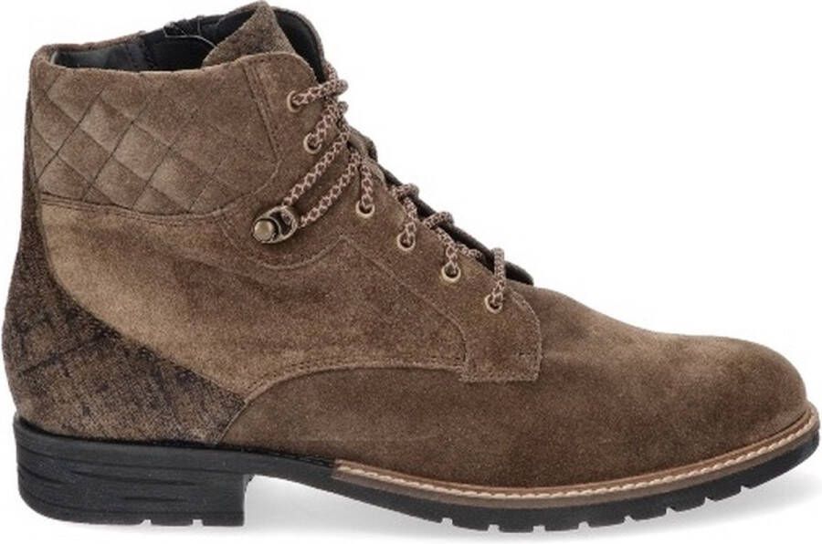Durea Korte Laars 9731 765 9930 Khaki Suède Wijdte H 5½ 38½