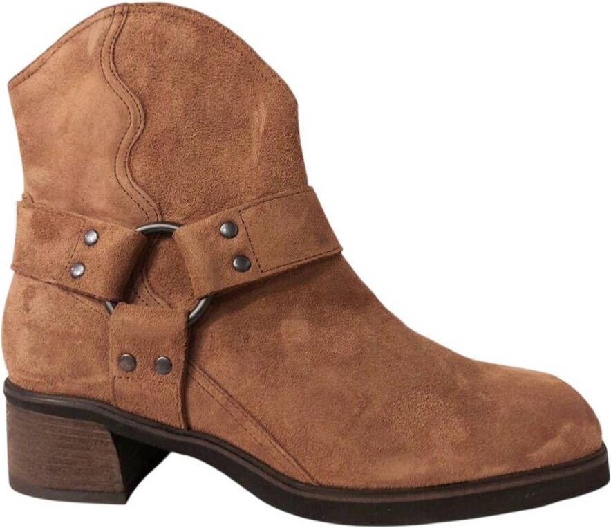 Durea Korte Laars 9820 825 1763 Bruciato Cognac Suede Wijdte H