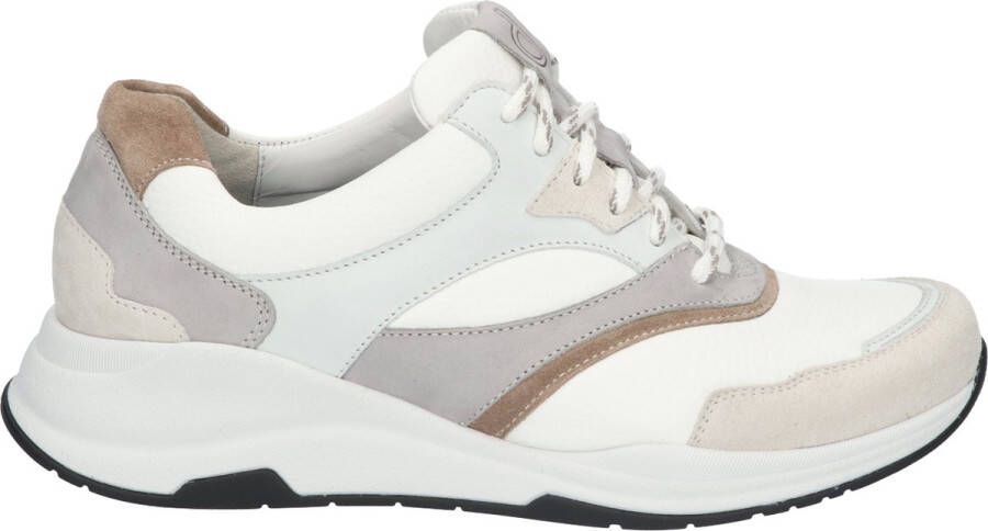 Durea 6273~H~~~~~~~~~~~~~~~~~~~~~~~~ Lage sneakersDames sneakers Wit beige