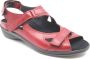 Durea sandaal 7258 215 3171 rode sandalen wijdte E - Thumbnail 1