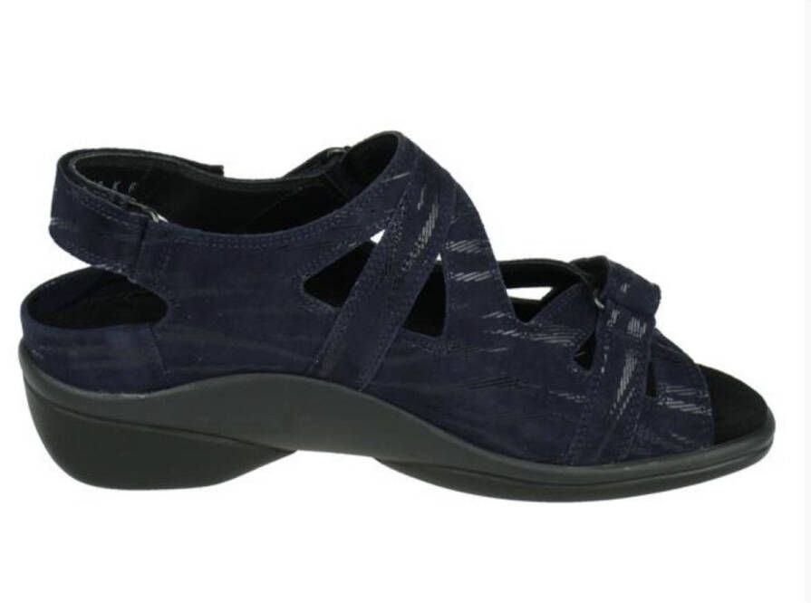 Durea 7258 219K Donkerblauw K-Wijdte Sandalen
