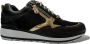 Durea Sneaker 6261 688 9440 Zwart Goud Wijdte K 3½ 36½ - Thumbnail 1