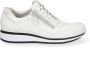 Durea 6263 682 9788 Witte smalle sneakers wijdte E - Thumbnail 1