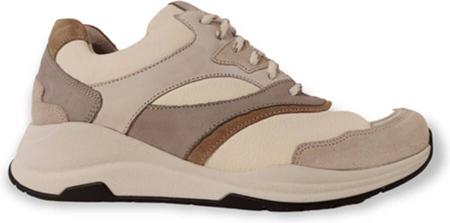 Durea 6273 H Volwassenen Lage sneakersDames sneakers Wit beige