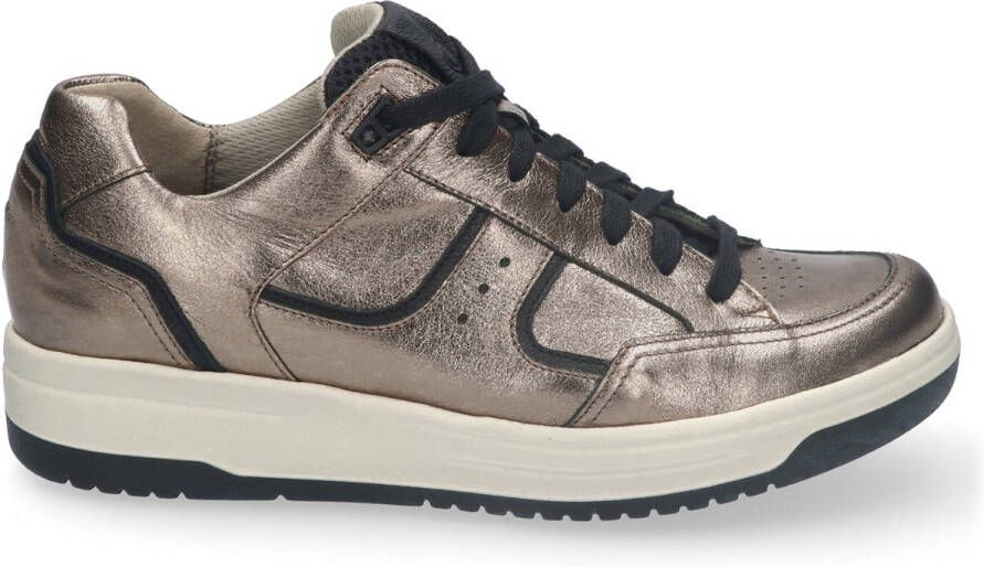 Durea Sneaker 6299 685 1807 Champagne Zwart Wijdte H