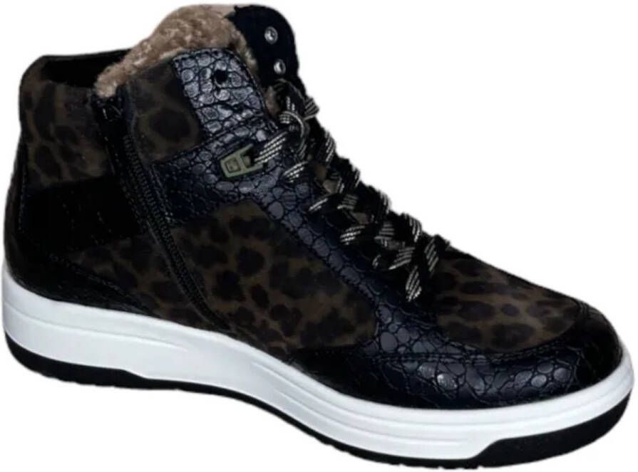 Durea Sneaker K olijf panter Kleur Zwart)