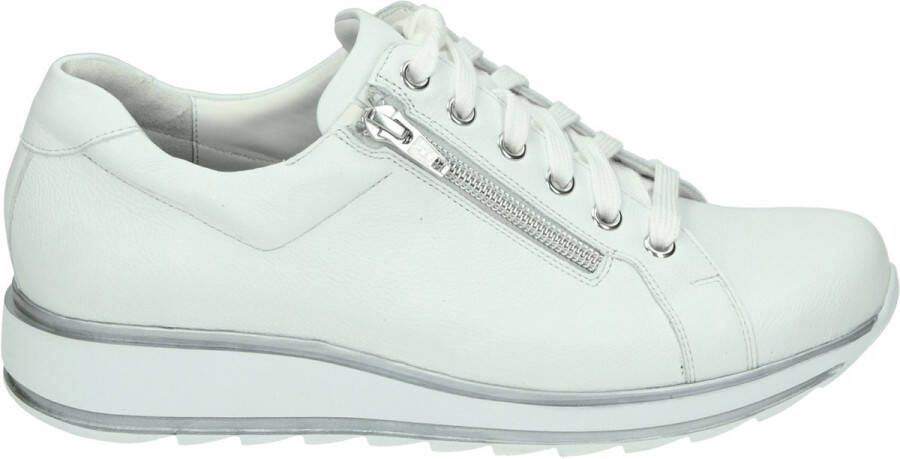 Durea 6239 H Volwassenen Lage sneakersDames sneakers Wit beige