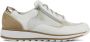 Durea Sneakers Dames Lage sneakers Damesschoenen Suède 6262 688 Wit combi - Thumbnail 1