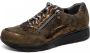 Durea Sneakers Dames Lage sneakers Damesschoenen Suède 6263 685 Bruin - Thumbnail 3
