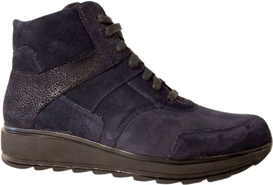 Durea Veterboot 9745 685 1904 Wijdte H Donkerblauw Zwart