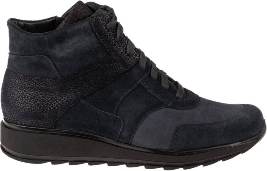 Durea Veterboot 9745 685 1904 Wijdte H Donkerblauw Zwart