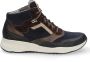 Durea Veterboot 9778 608 1177 Wijdte K Zwart Blauw Combi - Thumbnail 1