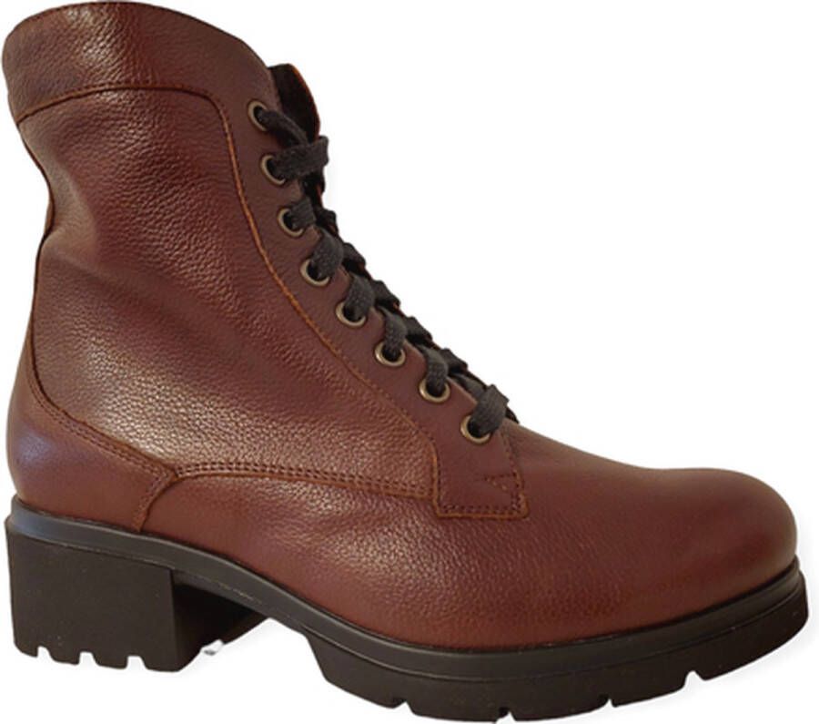 Durea 9785 K Volwassenen VeterlaarzenHoge sneakersDames veterschoenenHalf-hoge schoenen Bruin