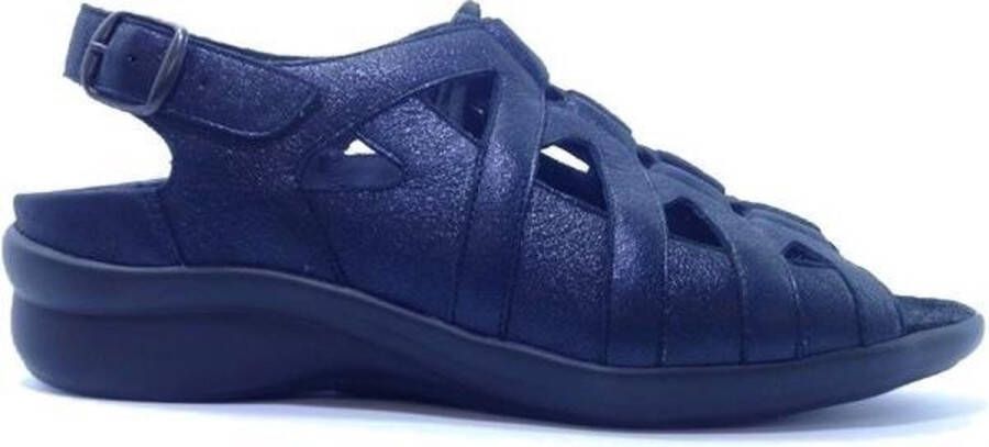 Durea Vetersandalen 7284 Donkerblauw Wijdte H Uitneembaar Voetbed