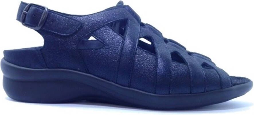 Durea Vetersandalen 7284 Donkerblauw Wijdte H Uitneembaar Voetbed