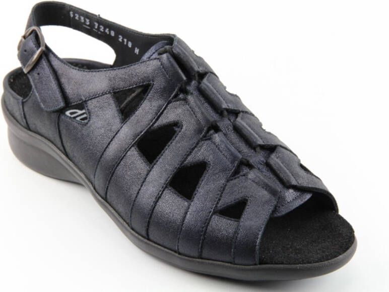 Durea Vetersandalen 7284 Donkerblauw Wijdte H Uitneembaar Voetbed