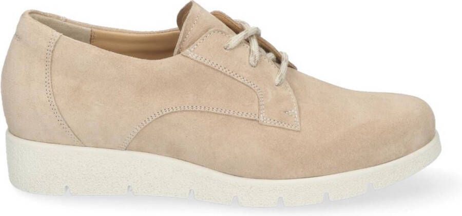 Durea 6293 095 0219 Beige H-Wijdte Veterschoenen