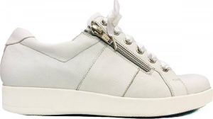 Durea Witte Veterschoenen Wijdte H