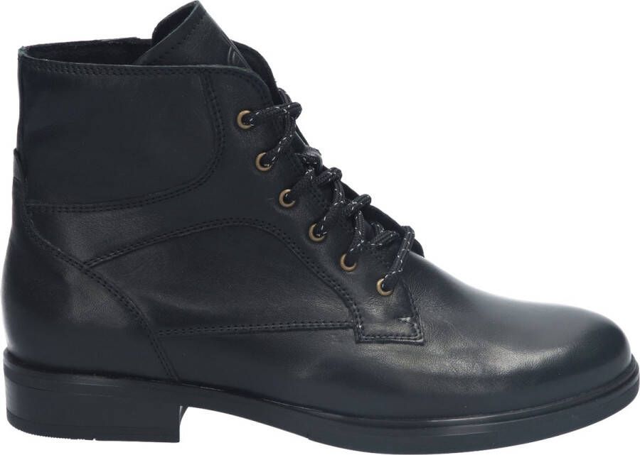 Durea Zwarte hoge veterschoen H Kleur Zwart)