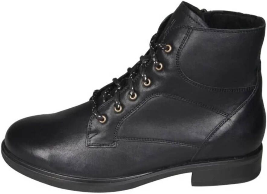 Durea Zwarte hoge veterschoen H Kleur Zwart)