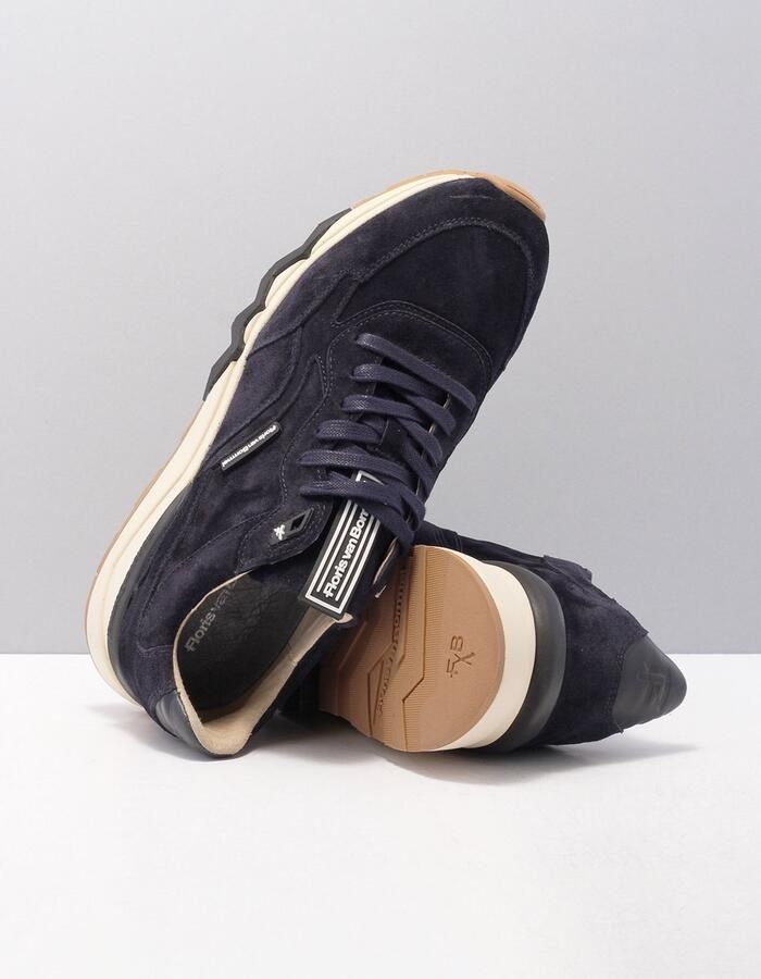 Durmaz Garment Floris van Floris van Bommel van Floris van Bommel Sneakers Heren Lage sneakers Herenschoenen Suède SFM-10136 Blauw - Foto 11
