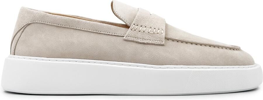 DUTCH'D Loafer Instapper Zand Beige Luxe Sportief Suede leer Atmos Era