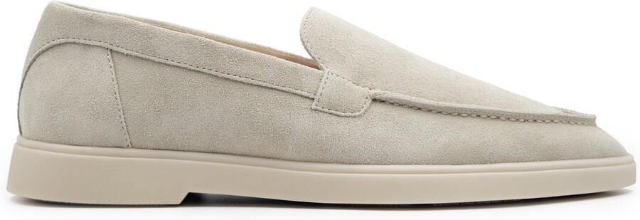 DUTCH'D Loafer Instapper Zand Beige Luxe Sportief Suede leer Model Adore Classic
