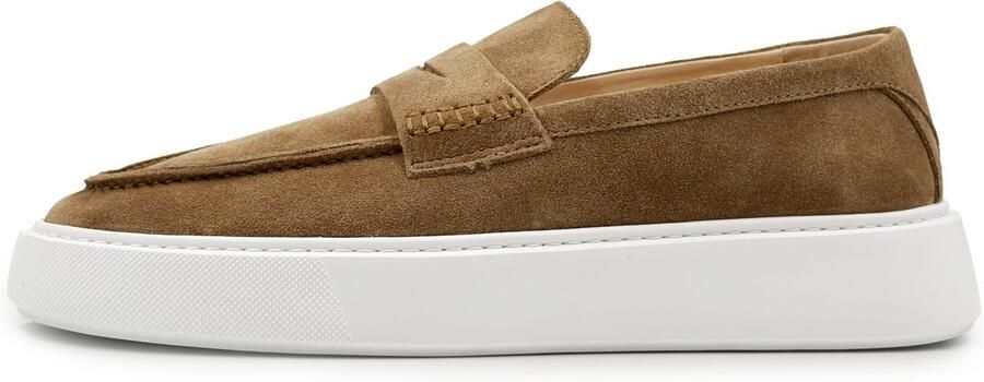 DUTCH'D Loafers Instapper Licht Bruin Luxe Sportief Suede leer Atmos ERA