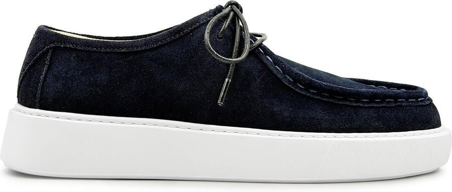 DUTCH'D Loafers Instapper Navy Blauw Luxe Sportief Suede leer Atmos Aura