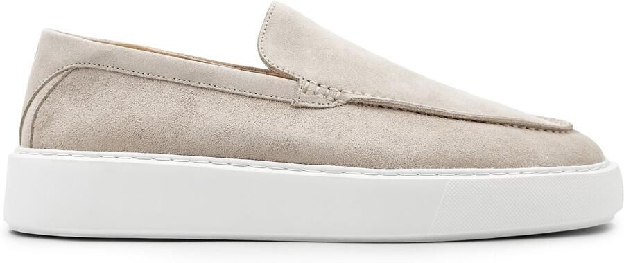 DUTCH'D Loafers Instapper Zand Beige Luxe Sportief Suede leer Atmos